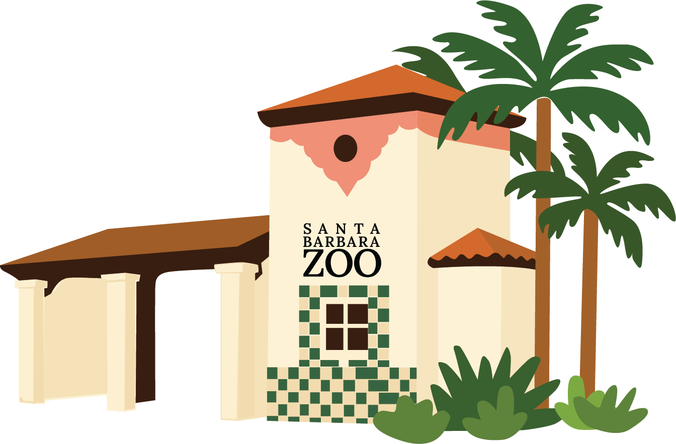 illustration of a zoo entrance